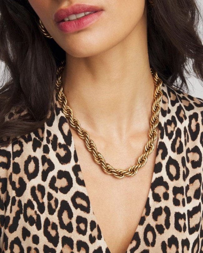 Chicos Convertible Short Beaded Necklace - GOLD Chicos Convertible Short Beaded Necklace - GOLD