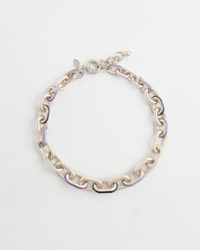 Chicos Chain Link Bib Necklace - MULTI Chicos Chain Link Bib Necklace - MULTI